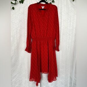 Time & Tru Long Sleeve Floral Dress